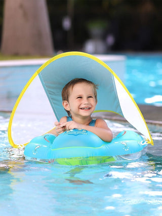 SunGuard™ Baby Swim Float with Canopy - Geebonie